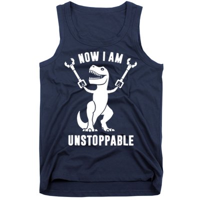 Now I Am Unstoppable Funny T Rex Tank Top