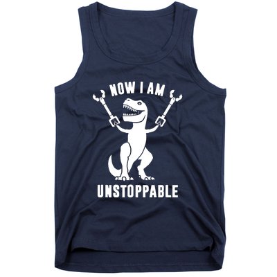 Now I Am Unstoppable Funny T Rex Tank Top