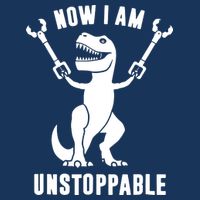 Now I Am Unstoppable Funny T Rex Visor