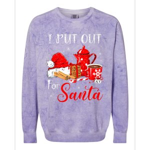 Naughty I Always Put Out For Santa Christmas Xmas Colorblast Crewneck Sweatshirt