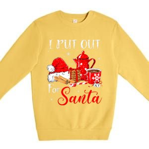 Naughty I Always Put Out For Santa Christmas Xmas Premium Crewneck Sweatshirt