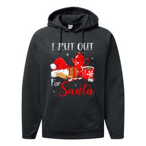 Naughty I Always Put Out For Santa Christmas Xmas Performance Fleece Hoodie