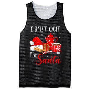 Naughty I Always Put Out For Santa Christmas Xmas Mesh Reversible Basketball Jersey Tank