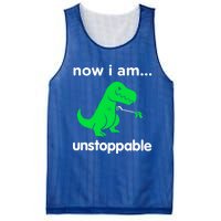 Now I Am Unstoppable Trex Funny Grabber Dinosaur Claws Gift Mesh Reversible Basketball Jersey Tank