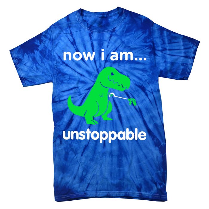 Now I Am Unstoppable Trex Funny Grabber Dinosaur Claws Gift Tie-Dye T-Shirt