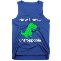 Now I Am Unstoppable Trex Funny Grabber Dinosaur Claws Gift Tank Top