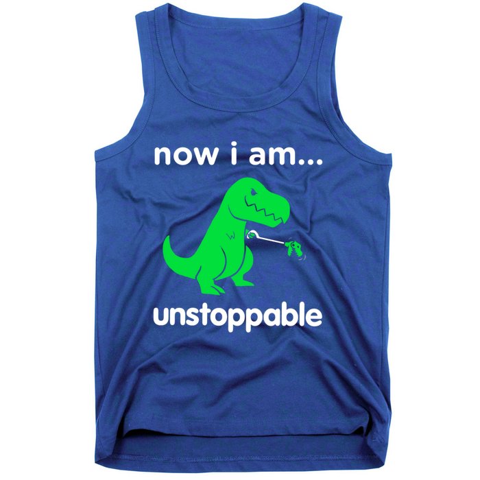 Now I Am Unstoppable Trex Funny Grabber Dinosaur Claws Gift Tank Top