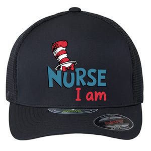 Nurse I Am The Cat In The Hat Flexfit Unipanel Trucker Cap