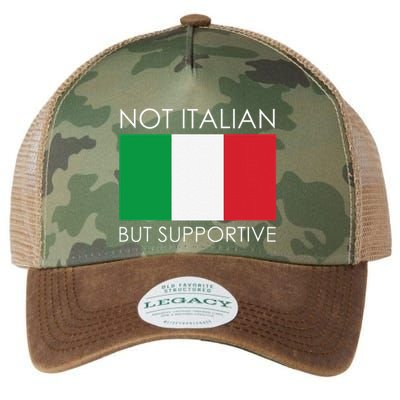 Not Italian But Supportive Legacy Tie Dye Trucker Hat