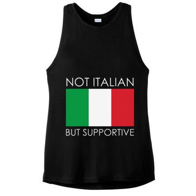 Not Italian But Supportive Ladies PosiCharge Tri-Blend Wicking Tank