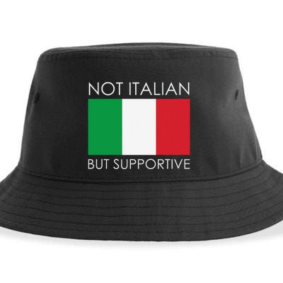 Not Italian But Supportive Sustainable Bucket Hat