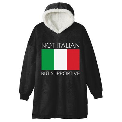 Not Italian But Supportive Hooded Wearable Blanket
