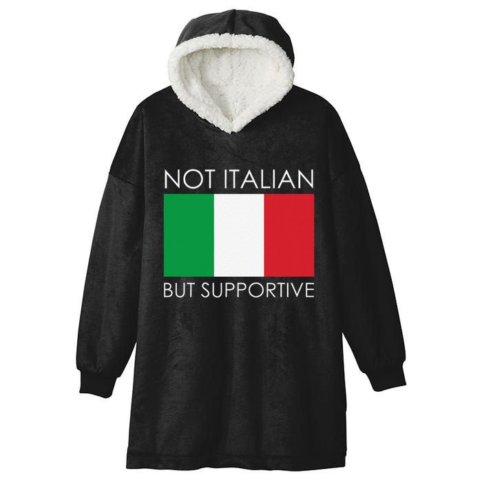 Not Italian But Supportive Hooded Wearable Blanket