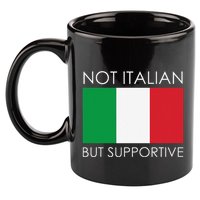Not Italian But Supportive 11oz C Handle Ceramic Mug