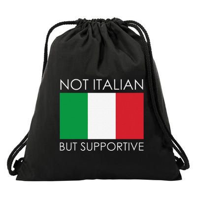 Not Italian But Supportive Drawstring Bag