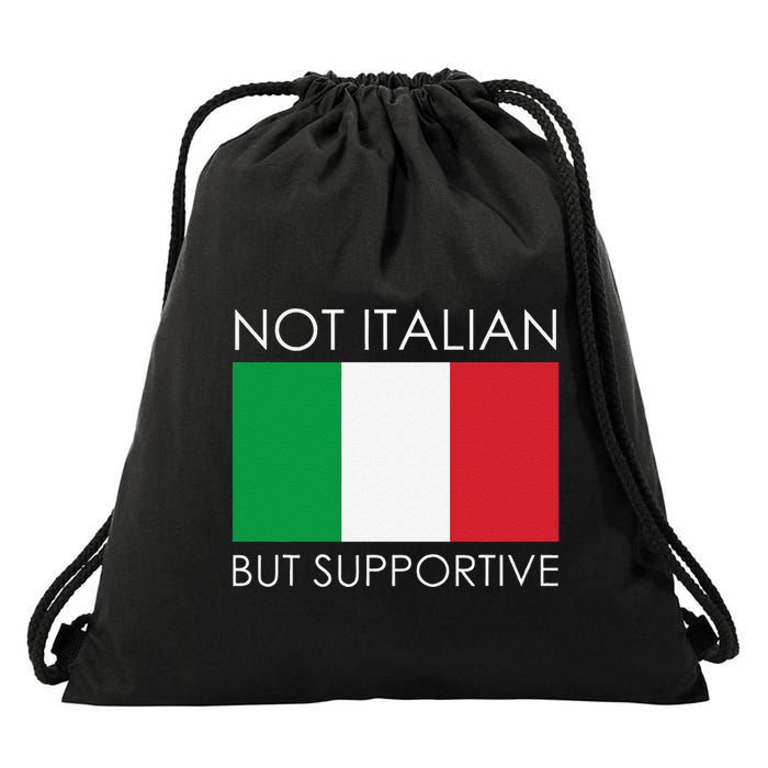 Not Italian But Supportive Drawstring Bag