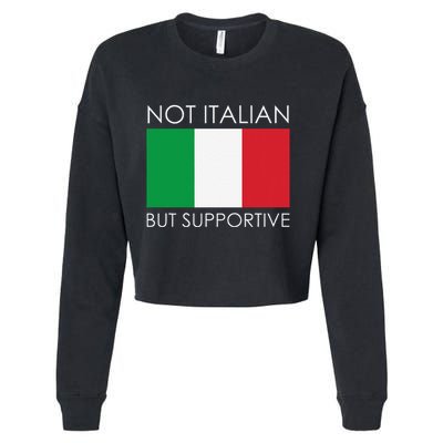 Not Italian But Supportive Cropped Pullover Crew