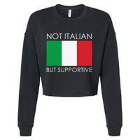 Not Italian But Supportive Cropped Pullover Crew