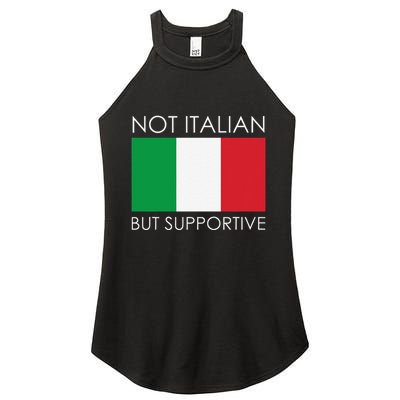 Not Italian But Supportive Women's Perfect Tri Rocker Tank