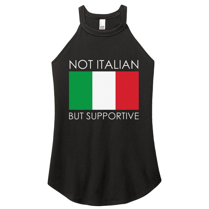 Not Italian But Supportive Women's Perfect Tri Rocker Tank