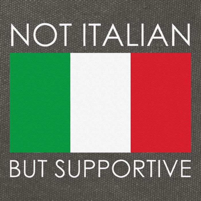 Not Italian But Supportive Cotton Canvas Backpack