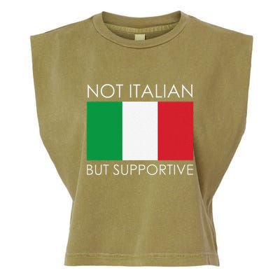Not Italian But Supportive Garment-Dyed Women's Muscle Tee