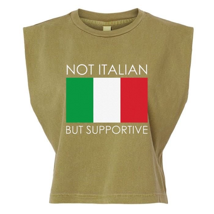 Not Italian But Supportive Garment-Dyed Women's Muscle Tee