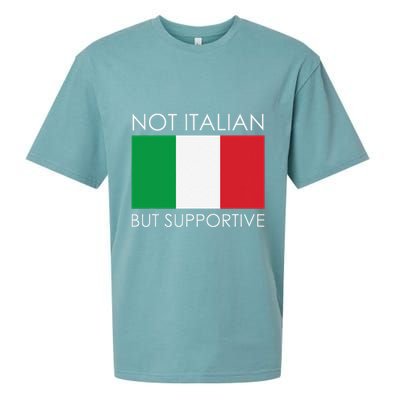 Not Italian But Supportive Sueded Cloud Jersey T-Shirt
