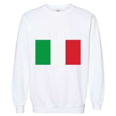 Not Italian But Supportive Garment-Dyed Sweatshirt