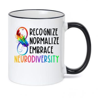 Neurodiversity Is Beautiful Infinity Autism Awareness Month 11oz Black Color Changing Mug