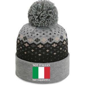 Not Italian But Supportive The Baniff Cuffed Pom Beanie