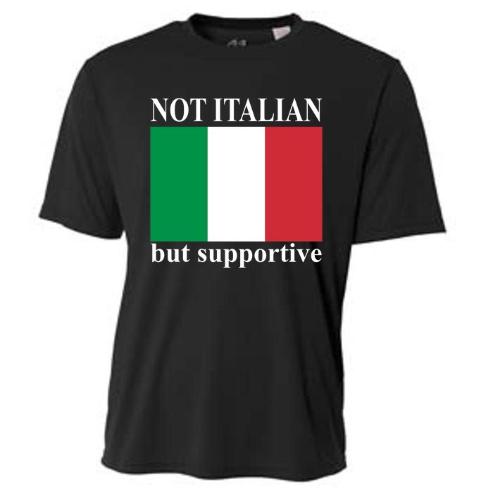 Not Italian But Supportive Cooling Performance Crew T-Shirt