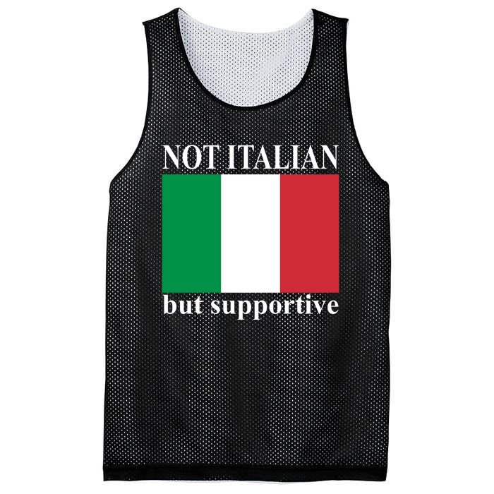 Not Italian But Supportive Mesh Reversible Basketball Jersey Tank