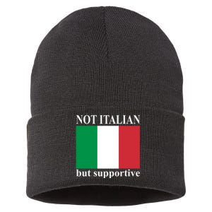 Not Italian But Supportive Sustainable Knit Beanie