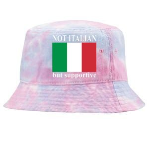 Not Italian But Supportive Tie-Dyed Bucket Hat