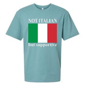 Not Italian But Supportive Sueded Cloud Jersey T-Shirt