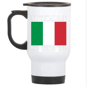 Not Italian But Supportive Stainless Steel Travel Mug