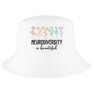 Neurodiversity Is Beautiful Colorful Flowers Cool Comfort Performance Bucket Hat