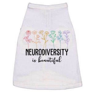 Neurodiversity Is Beautiful Colorful Flowers Doggie Tank