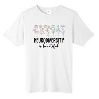 Neurodiversity Is Beautiful Colorful Flowers Tall Fusion ChromaSoft Performance T-Shirt