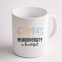 Neurodiversity Is Beautiful Colorful Flowers Mug