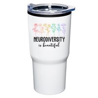 Neurodiversity Is Beautiful Colorful Flowers Tumbler