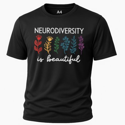 Neurodiversity Is Beautiful Autism Awareness ADHD Autistic Cooling Performance Crew T-Shirt