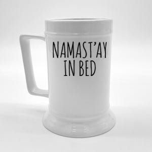 Namaste In Bed Beer Stein