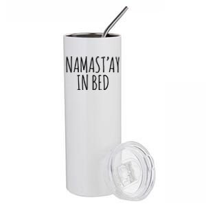 Namaste In Bed Stainless Steel Tumbler