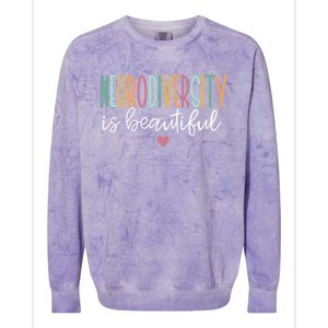 Neurodiversity Is Beautiful Gift Colorblast Crewneck Sweatshirt