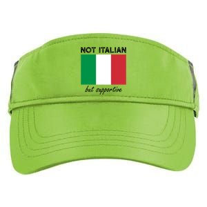 Not Italian But Supportive Gift Adult Drive Performance Visor