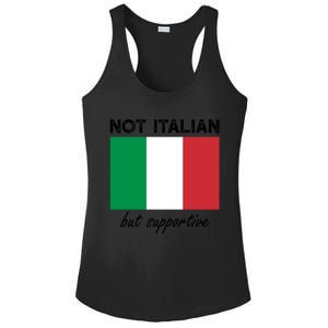 Not Italian But Supportive Gift Ladies PosiCharge Competitor Racerback Tank