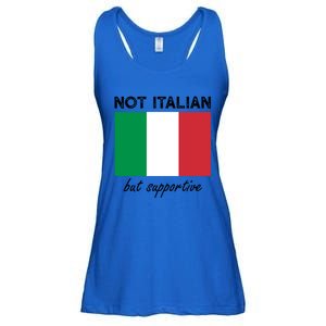 Not Italian But Supportive Gift Ladies Essential Flowy Tank