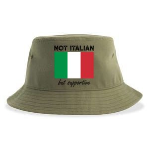 Not Italian But Supportive Gift Sustainable Bucket Hat